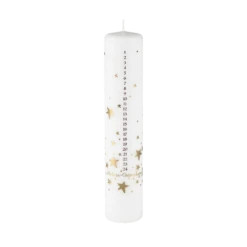 Golden Stars Kalenderkerze