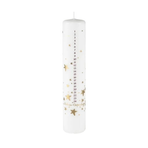 Golden Stars Kalenderkerze