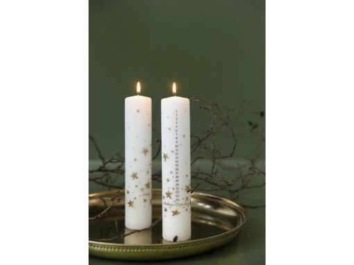 Golden Stars Kalenderkerze – Bild 2