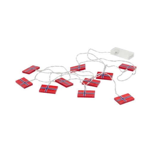 LED-kette Norwegischen Flaggen