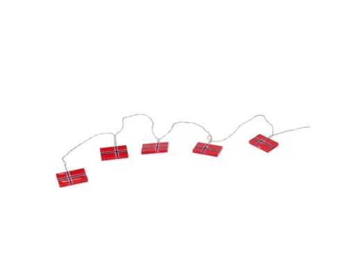 LED-kette Norwegischen Flaggen – Bild 2