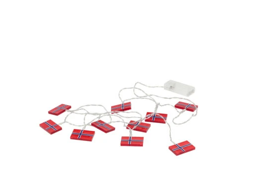 LED-kette Norwegischen Flaggen – Bild 5