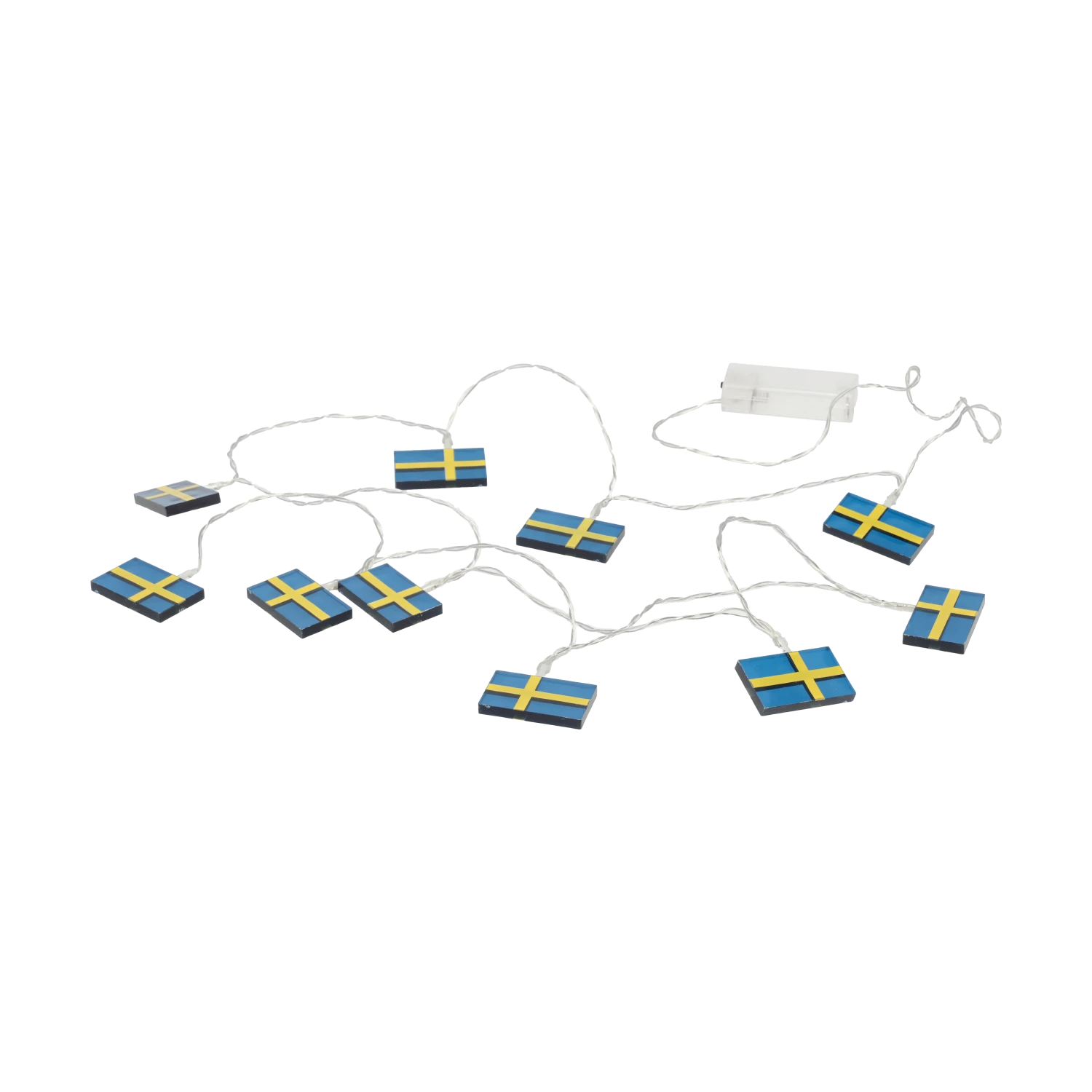 LED-kette Schwedischen Flaggen